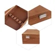 Wooden Steak Knife Storage Box W/ Snap Closure | https://www.bestnamebadges.com