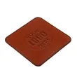PU Leather Square Coaster Set | https://www.bestnamebadges.com