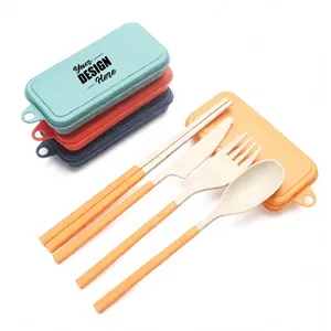 Wheat Straw Portable Tableware Set