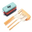 Wheat Straw Portable Tableware Set | https://www.bestnamebadges.com