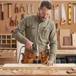 Men's Cotton Blend Stretch Utility Work Shirt | https://www.bestnamebadges.com