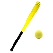 Practice Foam Baseball Bat | https://www.bestnamebadges.com