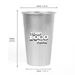 Color Changing Stainless Steel Beer Cup | https://www.bestnamebadges.com