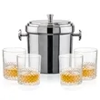 Milano Ice Bucket & Tacoma On-the-Rocks Set | https://www.bestnamebadges.com