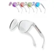 Color Lens Sunglasses with White Frames | https://www.bestnamebadges.com