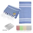 Recycled Beach Blanket With Tassel Fringe | https://www.bestnamebadges.com