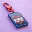 Acrylic Memory Card Keychain | https://www.bestnamebadges.com