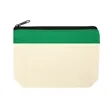 Two-Tone Cotton Canvas Utility Zipper Pouch (Ocean) | https://www.bestnamebadges.com