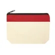 Two-Tone Cotton Canvas Utility Zipper Pouch (Ocean) | https://www.bestnamebadges.com