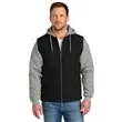 CornerStone Duck Fleece Full-Zip Hooded Jacket | https://www.bestnamebadges.com