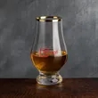 Lismore Gold Rim Whiskey Taster - Imprinted | https://www.bestnamebadges.com