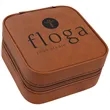 Rawhide Leatherette Travel Jewelry Box | https://www.bestnamebadges.com