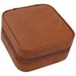 Rawhide Leatherette Travel Jewelry Box | https://www.bestnamebadges.com
