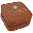 Rawhide Leatherette Travel Jewelry Box | https://www.bestnamebadges.com