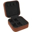Rawhide Leatherette Travel Jewelry Box | https://www.bestnamebadges.com