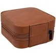 Rawhide Leatherette Travel Jewelry Box | https://www.bestnamebadges.com