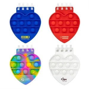 Heart Spiral Notebook Push Pop