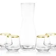 Mason Carafe & Tucson Gold Rim Stemless Wine | https://www.bestnamebadges.com