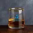 Aberfoyle Gold Rim Whiskey Taster - Imprinted | https://www.bestnamebadges.com