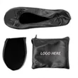 Ballet Flat Roll Up Slipper Shoes | https://www.bestnamebadges.com