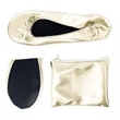 Ballet Flat Roll Up Slipper Shoes | https://www.bestnamebadges.com
