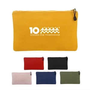 Zipper Pencil Bag Canvas Pen Case