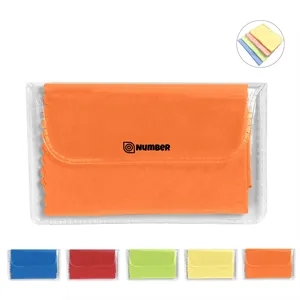 Microfiber Cleaner Cloth In Vinyl Pouch