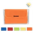 Microfiber Cleaner Cloth In Vinyl Pouch | https://www.bestnamebadges.com
