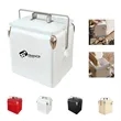 14QT Retro Metal Ice Chest Hard Cooler | https://www.bestnamebadges.com