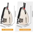 Water Resistant Tennis Pickleball Racket Sling Bag | https://www.bestnamebadges.com