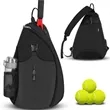Water Resistant Tennis Pickleball Racket Sling Bag | https://www.bestnamebadges.com