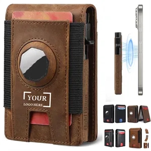 Smart AirTag Ready RFID Blocking Minimalist Wallet