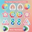 Textured Sensory Mindfulness Stickers | https://www.bestnamebadges.com