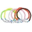 Custom Letter Bead Elastic Bracelet | https://www.bestnamebadges.com