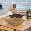 Square Foldable Portable Outdoor Camping Gear Storage Tray | https://www.bestnamebadges.com