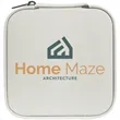 White Leatherette Travel Jewelry Box | https://www.bestnamebadges.com
