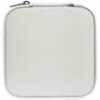White Leatherette Travel Jewelry Box | https://www.bestnamebadges.com