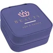 Purple Leatherette Travel Jewelry Box | https://www.bestnamebadges.com