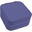 Purple Leatherette Travel Jewelry Box | https://www.bestnamebadges.com