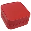 Red Leatherette Travel Jewelry Box | https://www.bestnamebadges.com