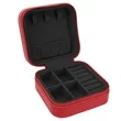 Red Leatherette Travel Jewelry Box | https://www.bestnamebadges.com
