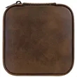 Rustic/Silver Leatherette Travel Jewelry Box | https://www.bestnamebadges.com