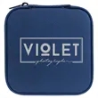 Blue/Silver Leatherette Travel Jewelry Box | https://www.bestnamebadges.com