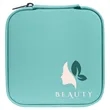 Teal Leatherette Travel Jewelry Box | https://www.bestnamebadges.com