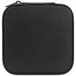 Black/Silver Leatherette Travel Jewelry Box | https://www.bestnamebadges.com