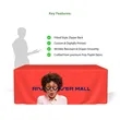 4', 6' & 10' - Fitted Style - Zippered Back - Table Cover | https://www.bestnamebadges.com