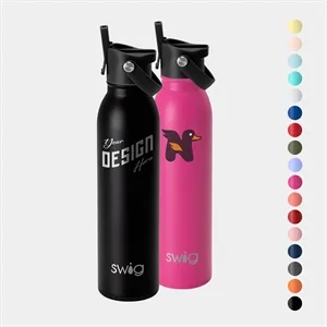 20 oz SWIG® Stainless Steel Insulated Flip Sip Water Bottle | https://www.bestnamebadges.com