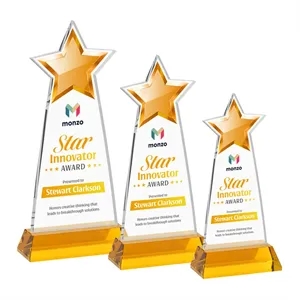 Starlite VividPrint™ Award on Hartford Base - Amber