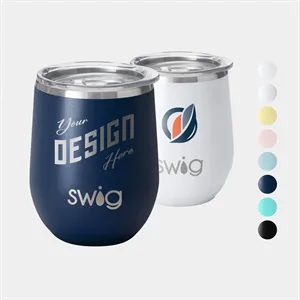 12 oz SWIG® Stainless Steel Insulated Stemless Tumbler | https://www.bestnamebadges.com