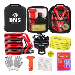 Car Roadside Emergency Kit with Jumper Cables